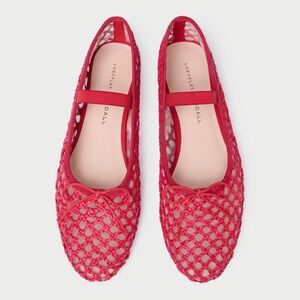 Loeffler Randall size 5 -NEW 
Leonie Raffia Ballet Flats
